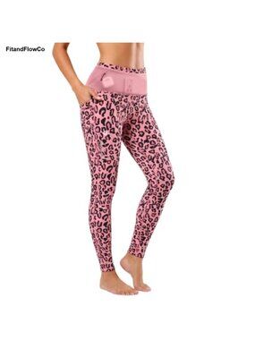 High Waisted Compression Running Leggings with Pockets